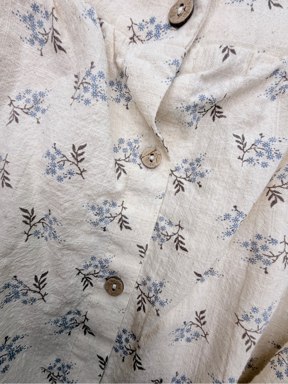 Women's Cream Floral Square-Neck Blouse - Picture 8 of 16